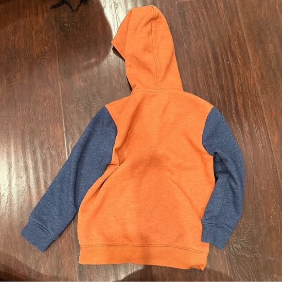 Toddlers Cat&Jack Orange and Navy Blue Hoodie - Picture 5 of 5